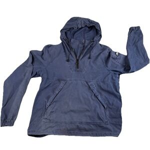 Penfield Heritage Canvas Anorak   Navy Blue Pullover Windbreaker - Size M